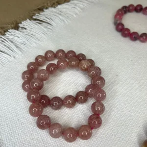 Bracelet quartz fraise