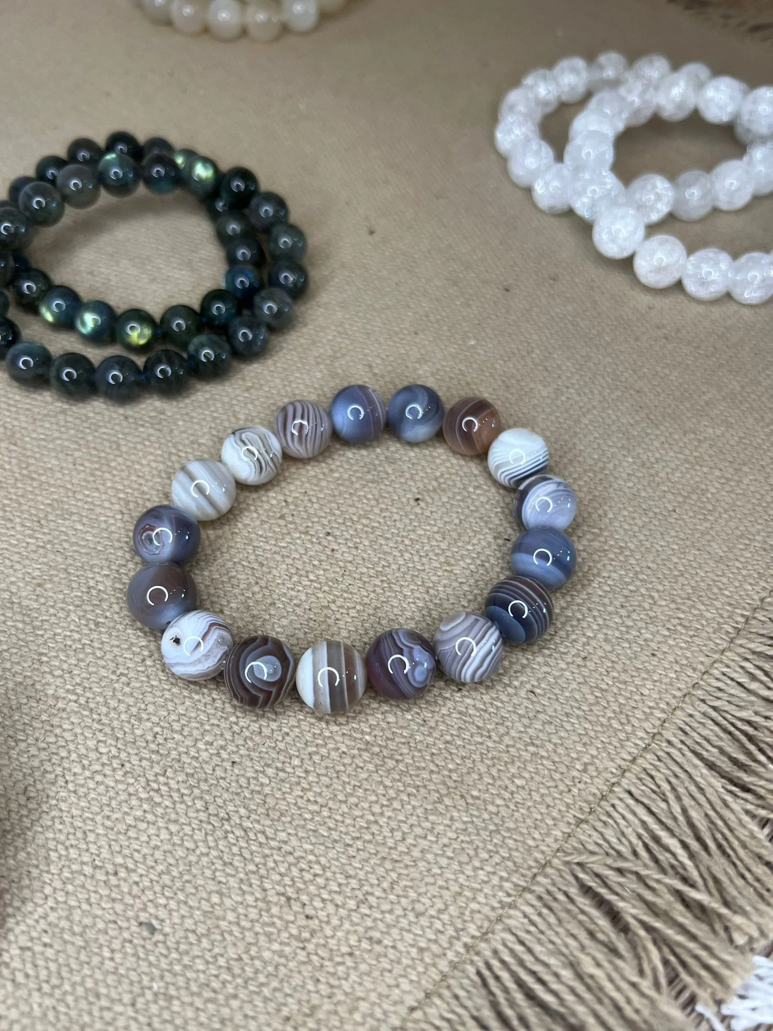 Bracelet agate Botswana