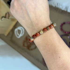 Bracelet Jaspe rouge