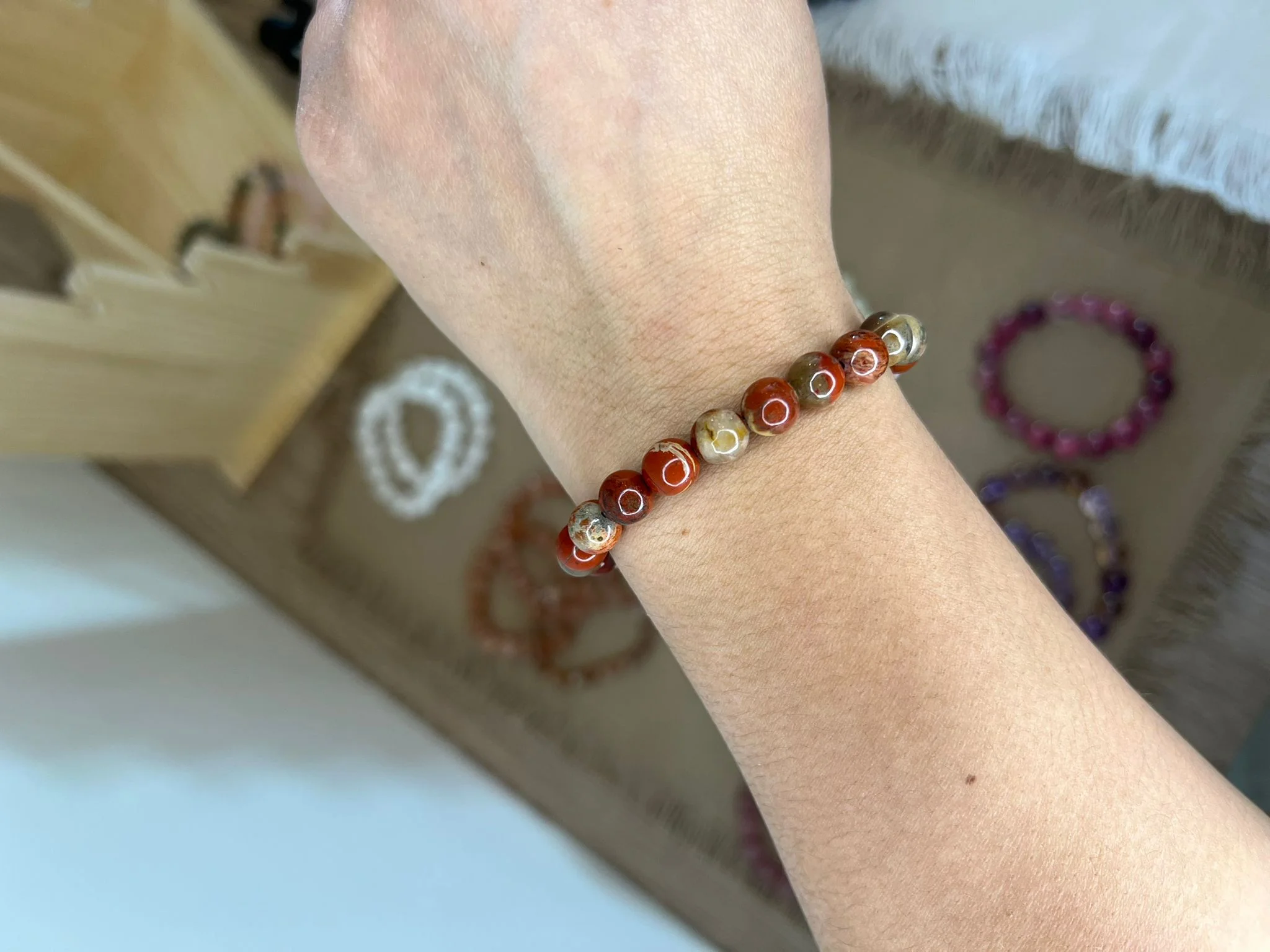 Bracelet Jaspe rouge